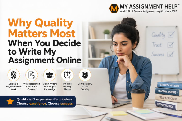 Why Quality Matters Most When You Decide to Write My Assignment Online